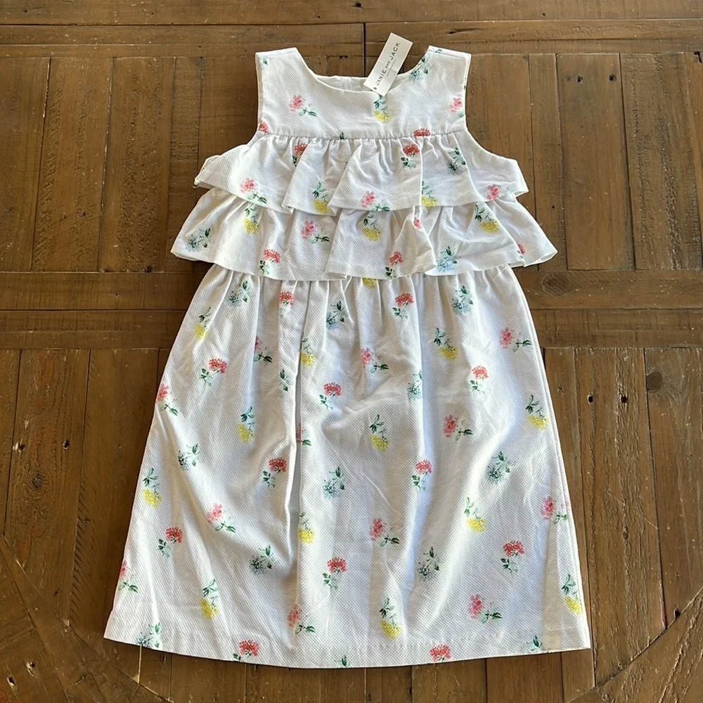 Janie and jack ditzy floral tiered dress NWT